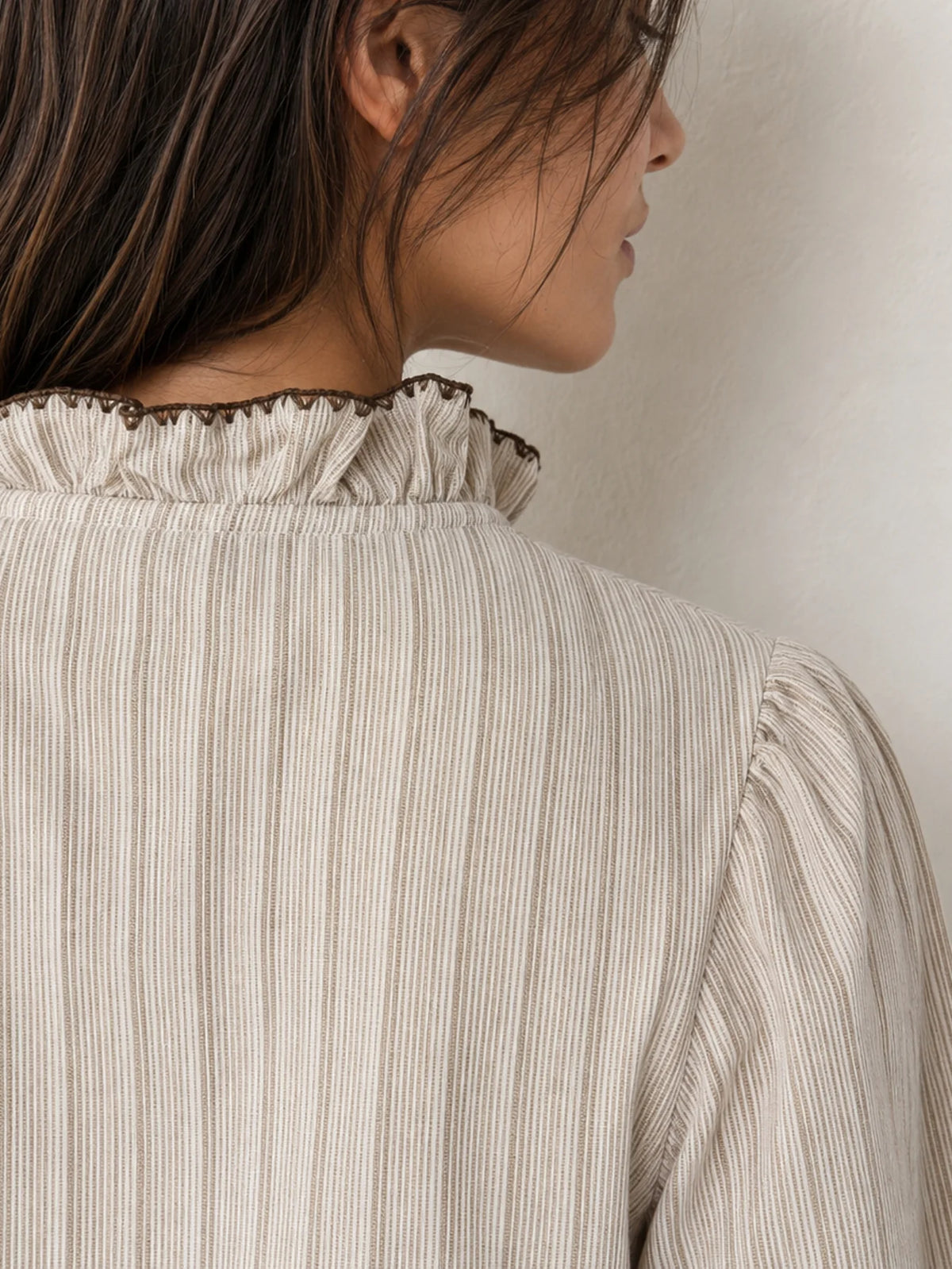 Camisa Mujer Textura Rayas