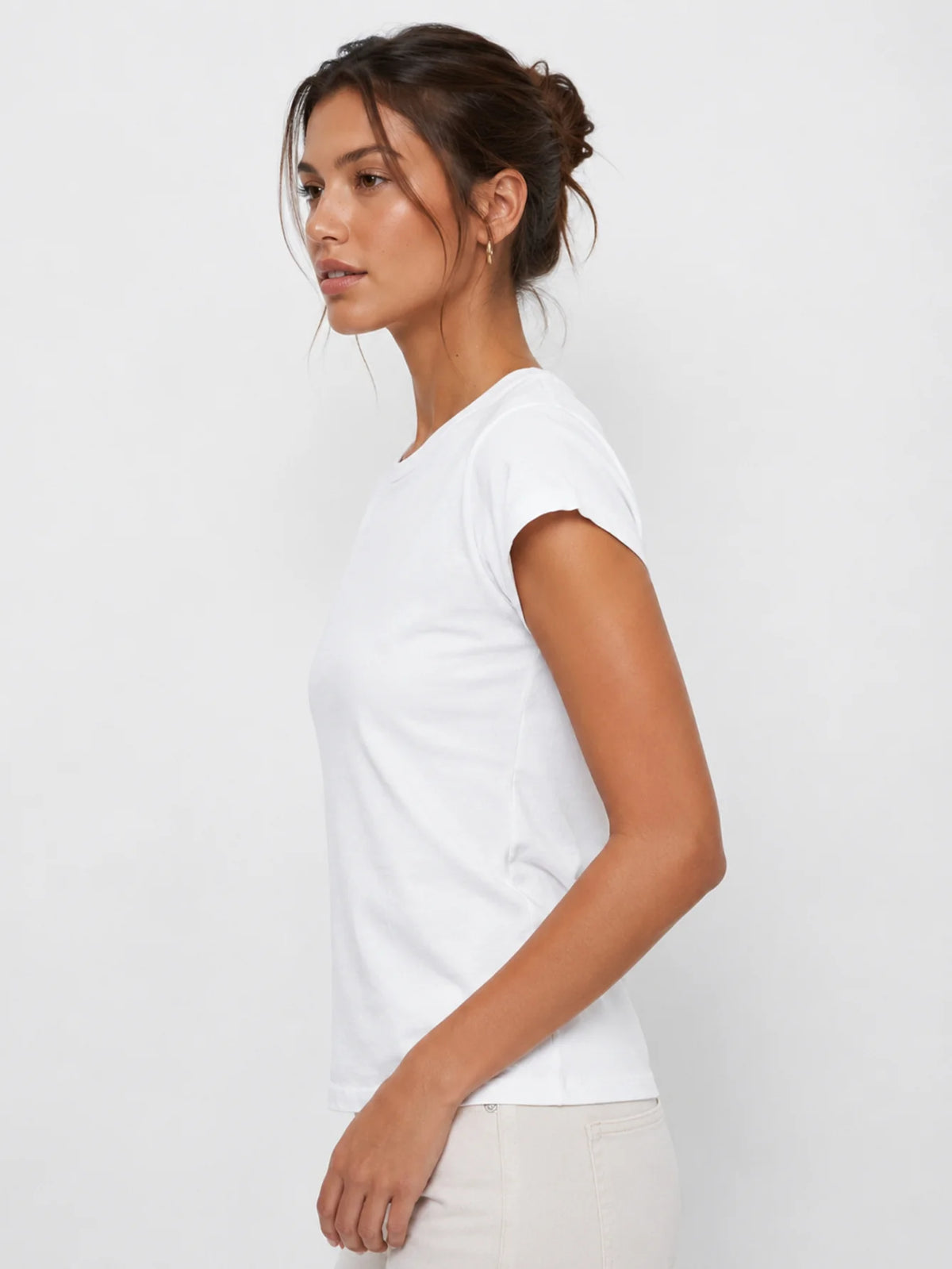 Camiseta Básica Mujer de Algodón