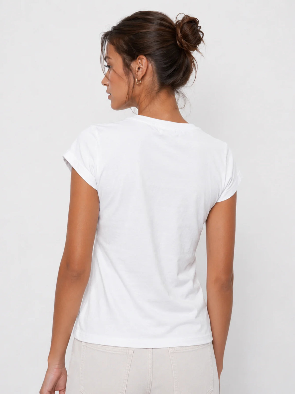 Camiseta Básica Mujer de Algodón