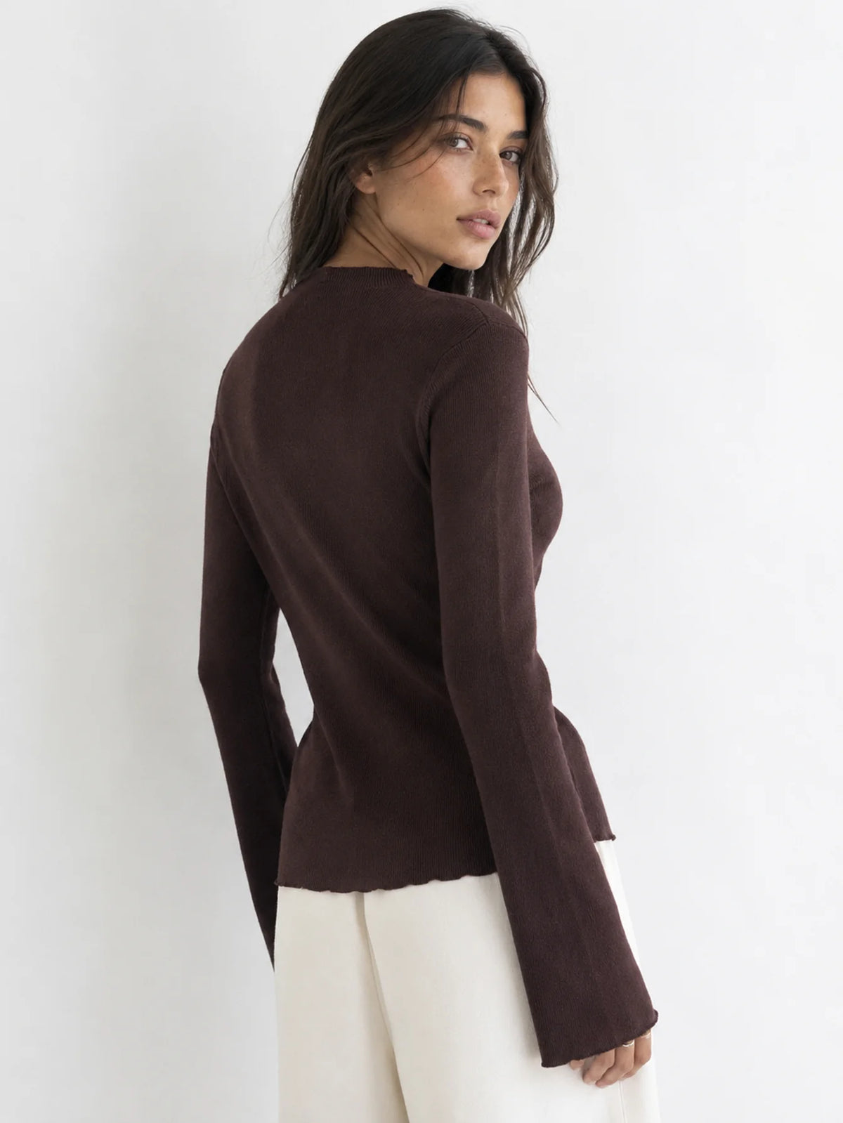 Jersey Mujer Fruncido con Botones