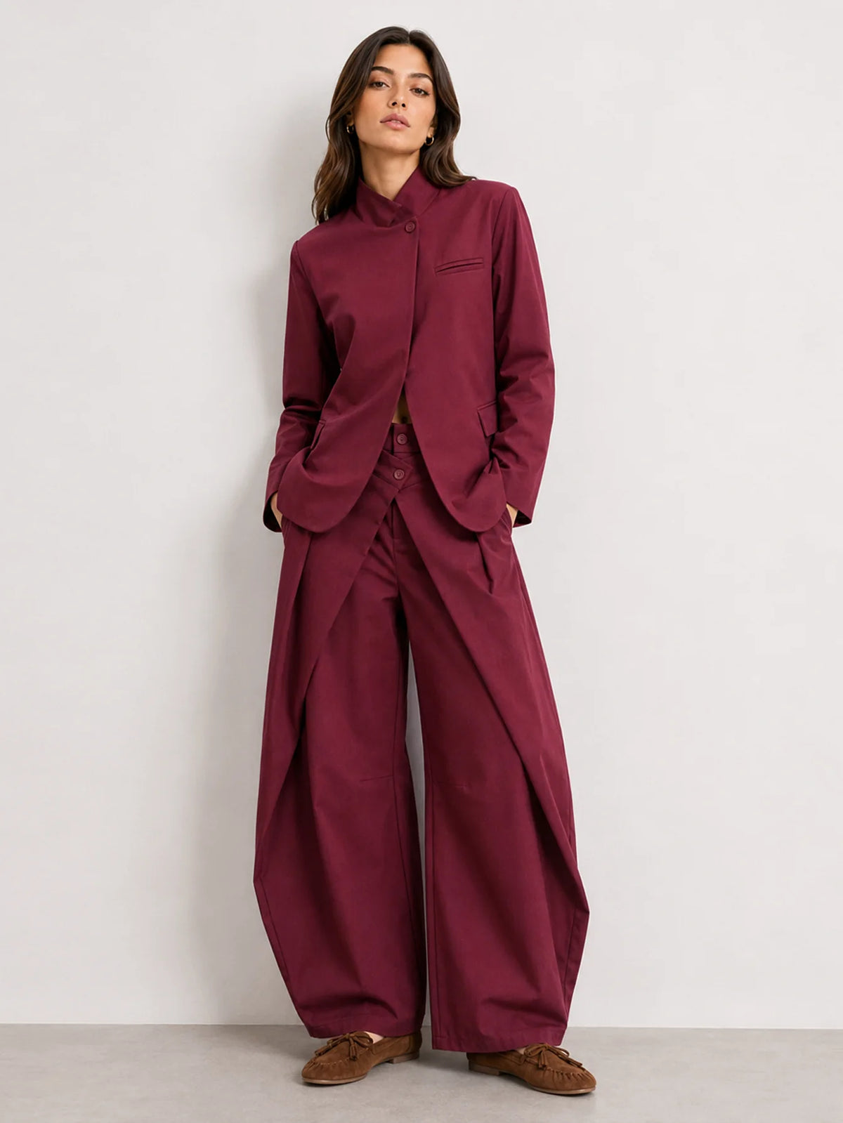 Blazer Cruzada Cuello Alto