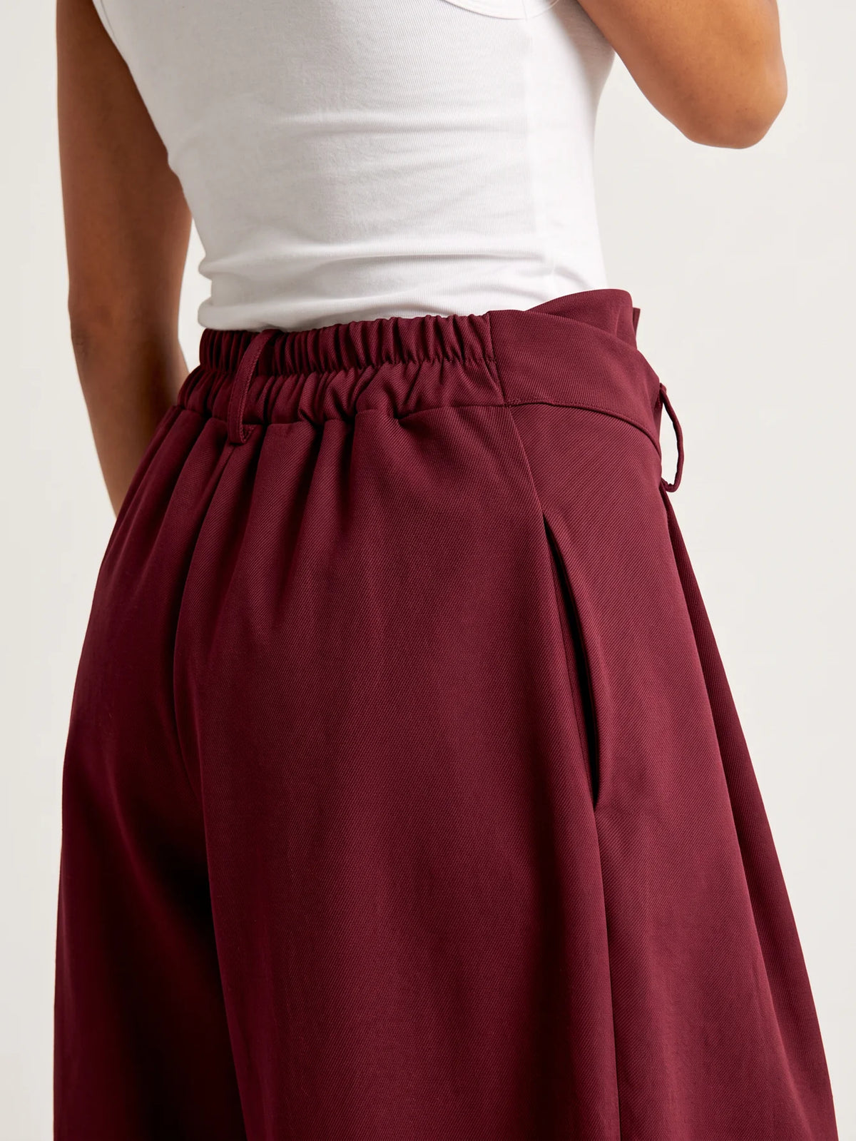 Pantalón Cruzado Cintura Alta