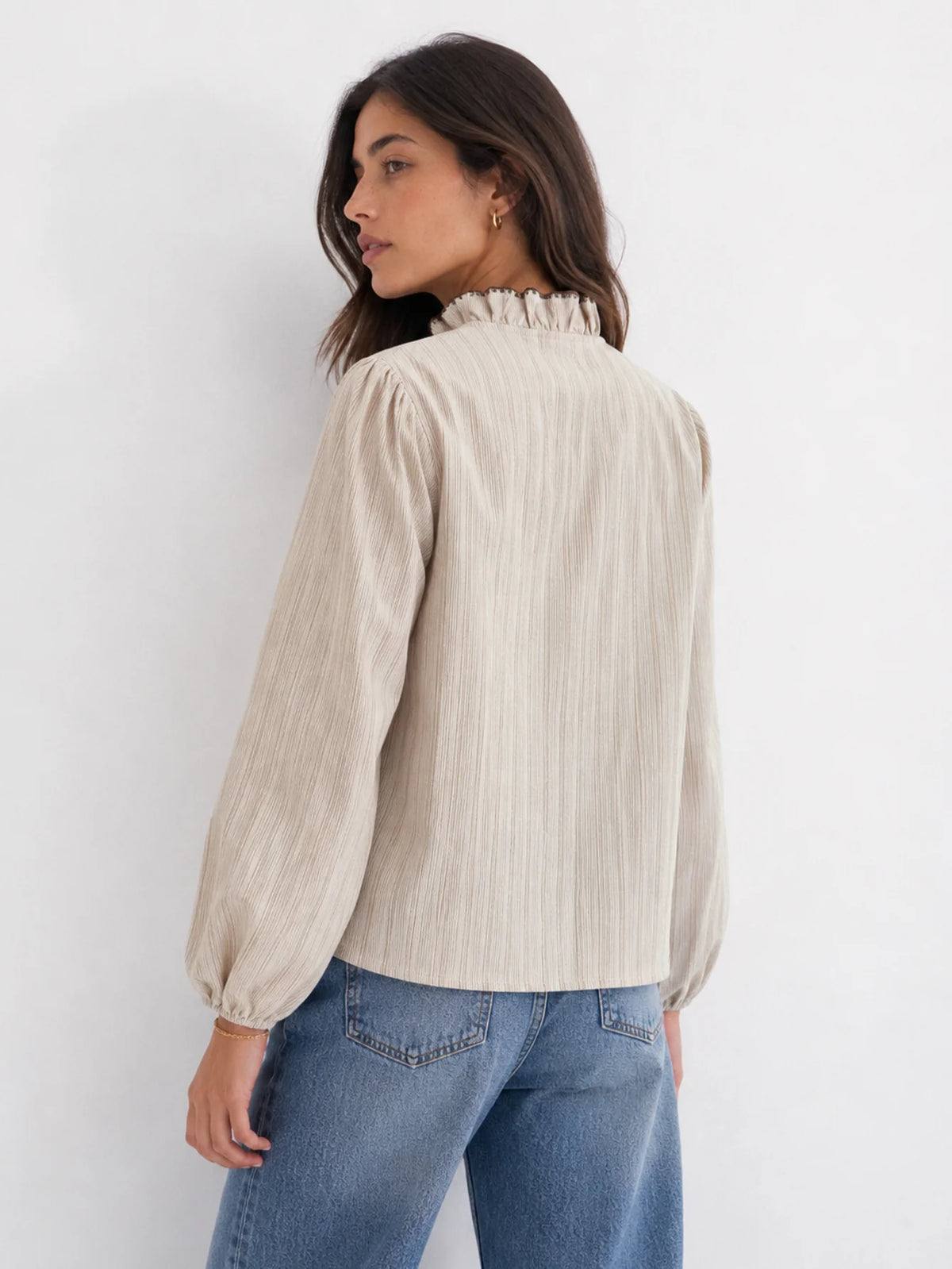 Camisa Mujer Textura Rayas